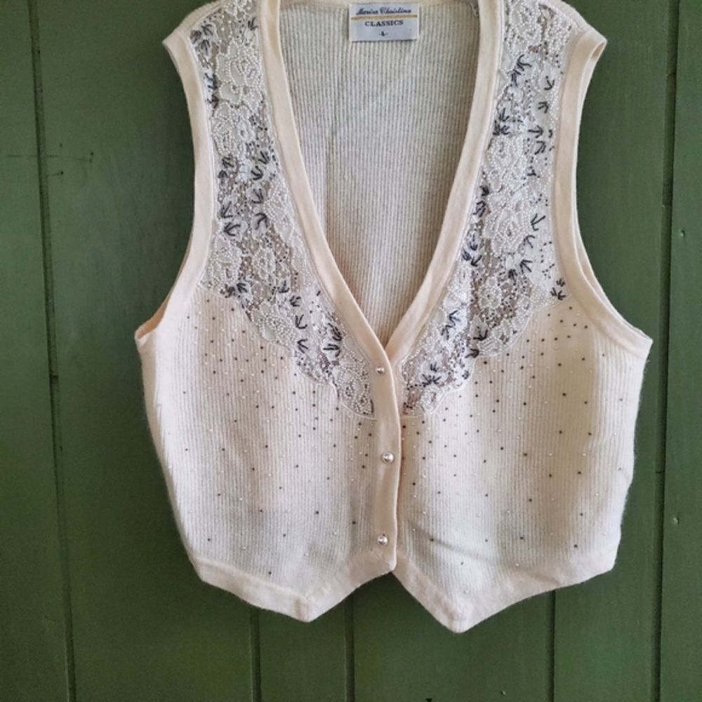 Marisa Christina beaded vest